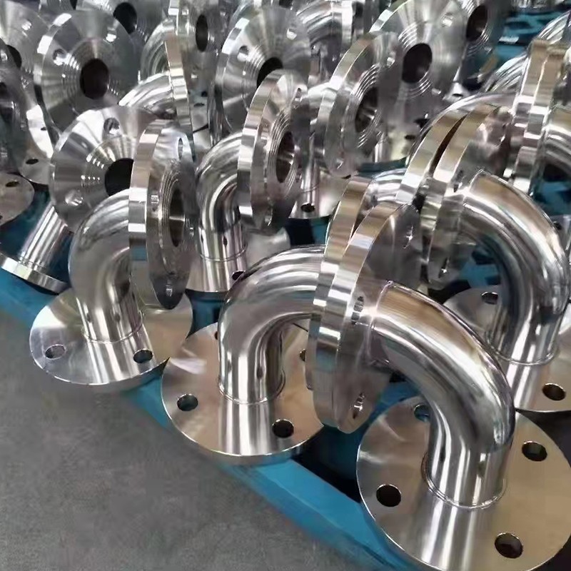 非標(biāo)定制 衛(wèi)生級(jí)不銹鋼 真空管道 焊接快裝管件 亮面彎管 來圖加